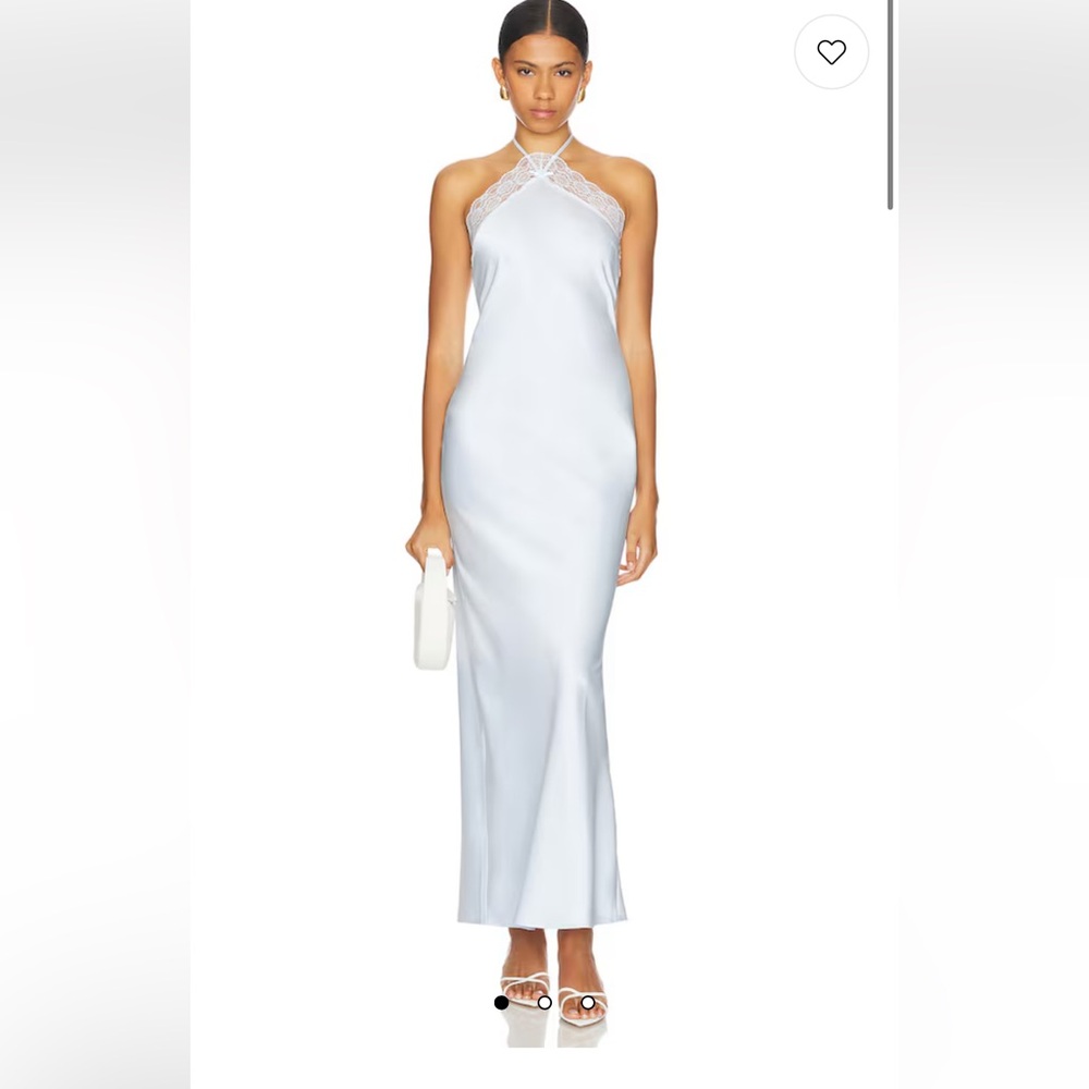 NWT Majorelle light blue size medium halter dress